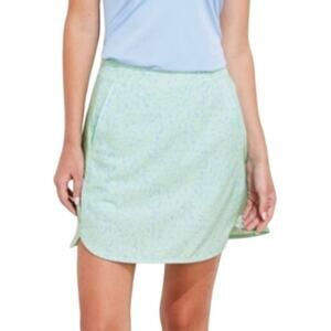 Vineyard Vines Printed Athletic Skort Aqua Sea Foam Green Womens 2 Pickleball
